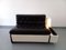 Vintage Italian Sofa Bed with Integrated Lighting in Skai, Fiberglass and Rosewood by Beka Tortuga, 1970s, Image 5