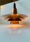 Scandinavian Modern Copper Ceiling Lamp by Ernest Voss, 1950s 5