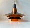 Scandinavian Modern Copper Ceiling Lamp by Ernest Voss, 1950s 3