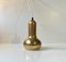 Scandinavian Modern Brass Fallos Pendant Lamp by Benny Frandsen, 1970s 1