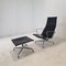 Model Ea 124 + 125 Vitra Lounge Chair and Ottoman by Charles & Ray Eames, 1999, Set of 2 1