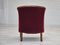 Dänischer Sessel aus Buche & Velours, 1950er 6