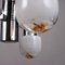 Vintage Lampe aus Aluminium & mundgeblasenem Glas, Italien, 1970er 7