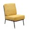 Vintage Lounge Chair in Fabric, Metal and Brass, Italy, 1960s 1