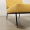 Vintage Lounge Chair in Fabric, Metal and Brass, Italy, 1960s 5