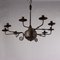 Vintage Wrought Iron Chandelier 6