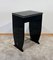 Art Deco Side Table with Drawer, Black Lacquer and Chrome, France, 1930s, Image 6