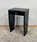 Art Deco Side Table with Drawer, Black Lacquer and Chrome, France, 1930s, Image 16