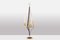 Candlestick in Gilded Brass and Velvet, Image 2