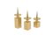 Gilded Brass Candlesticks, Set of 3 1