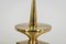 Gilded Brass Candlesticks, Set of 3, Image 5