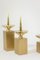 Gilded Brass Candlesticks, Set of 3 4