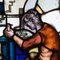 Stained Glass Panel with Man by Hubert Estourgie, 1950s, Image 11