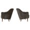Midcentury Modern Sheepskin Lounge Chairs by Carl Malmsten, 1950s, Set of 2 1
