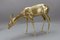 Mid-Century Modern Brass Standing Doe Deer Sculpture, 1970s, Image 10