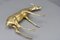 Mid-Century Modern Brass Standing Doe Deer Sculpture, 1970s, Image 14