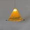 Mid-Century Modern Pyramid Metal and Parchment Hanging Light, 1960s 6