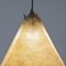 Mid-Century Modern Pyramid Metal and Parchment Hanging Light, 1960s 11