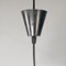 Mid-Century Modern Pyramid Metal and Parchment Hanging Light, 1960s 19