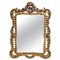 Mid-Century Modern Golden Decorated Wall Mirror, 1960s, Image 1