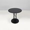 Italian Modern Black Metal Round Coffee Table, 1980s 2