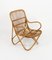 Mid-Century Bamboo and Rattan Armchairs in the style of Tito Agnoli Style, Italy 1960s 6