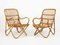 Mid-Century Armlehnstühle aus Bambus & Rattan im Stil von Tito Agnoli, Italien 1960er 2