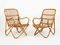 Mid-Century Bamboo and Rattan Armchairs in the style of Tito Agnoli Style, Italy 1960s 2