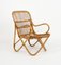 Mid-Century Bamboo and Rattan Armchairs in the style of Tito Agnoli Style, Italy 1960s, Image 7