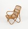 Mid-Century Bamboo and Rattan Armchairs in the style of Tito Agnoli Style, Italy 1960s, Image 11