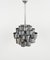 Mid-Century Chandelier in Aluminum and Steel attributed to Max Sauze for Sciolari, Italy, 1970s 11