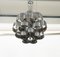 Mid-Century Chandelier in Aluminum and Steel attributed to Max Sauze for Sciolari, Italy, 1970s 9