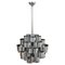 Mid-Century Chandelier in Aluminum and Steel attributed to Max Sauze for Sciolari, Italy, 1970s, Image 1