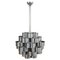 Mid-Century Chandelier in Aluminum and Steel attributed to Max Sauze for Sciolari, Italy, 1970s, Image 2