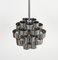 Mid-Century Chandelier in Aluminum and Steel attributed to Max Sauze for Sciolari, Italy, 1970s 4