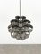 Mid-Century Chandelier in Aluminum and Steel attributed to Max Sauze for Sciolari, Italy, 1970s 6