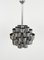 Mid-Century Chandelier in Aluminum and Steel attributed to Max Sauze for Sciolari, Italy, 1970s 7