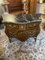 Inlay and Marble Top Bombe Chest of Drawers 1