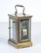 French Table Clock in Brass and Glass 5
