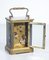 Reloj de mesa francés de latón y vidrio, Imagen 7