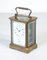 Reloj de mesa francés de latón y vidrio, Imagen 1