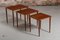 Mid-Century Danish Teak Nest of Tables, C. 1960s 4