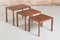 Mid-Century Danish Rosewood Nest of Tables by Kai Kristiansen, 1960s, Set of 3 5