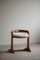 Stuhl mit niedriger Rückenlehne aus Eiche & Lammwolle, 1950er 5