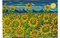 Renzo Capecci, Feld mit Sonnenblumen, Gemälde 2