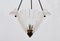 Brass and Murano Glass Chandelier, 1940s, Image 4