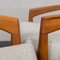 Paperknife Lounge Chairs in Teak and Natural Wool Fabric by Kai Kristiansen, 1960s, Set of 2 15