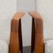 Paperknife Lounge Chairs in Teak and Natural Wool Fabric by Kai Kristiansen, 1960s, Set of 2 16