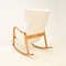 Vintage Swedish Rocking Chair in Satin Birch, 1960s, Image 7