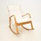 Vintage Swedish Rocking Chair in Satin Birch, 1960s 4